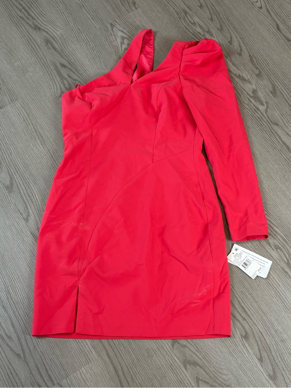 Aidan Mattox One-Shoulder Red  Dress
